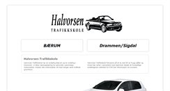 Desktop Screenshot of halvorsentrafikkskole.no